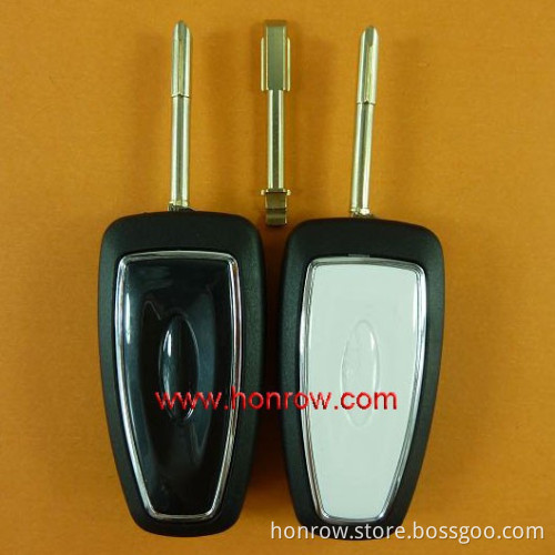 3 button flip remote key blank ( White Color) FORD MONDEO